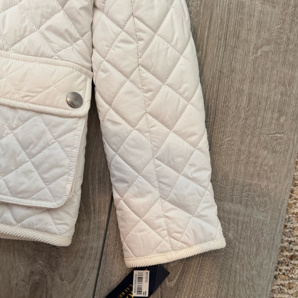 Polo by Ralph Lauren Girls Cream Quilted Jacket - Picture 7 of 10
